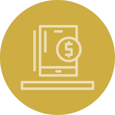 vektör para simgesi illüstrasyonu