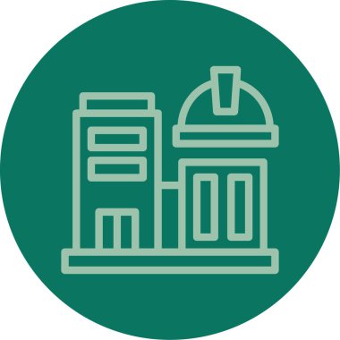 Modern yapı simgesinin vektör illüstrasyonu