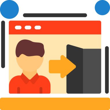 Video konferansı. Basit resimleme