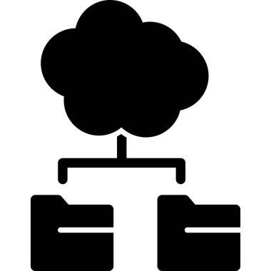 bulut hesaplama vektörü illüstrasyonu