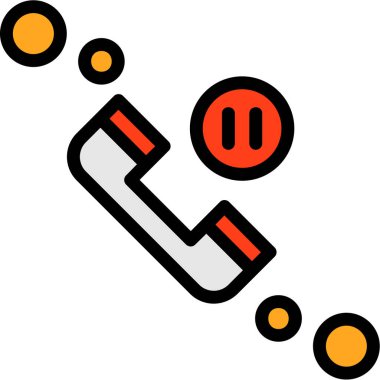 Telefon ikonu. vektör illüstrasyonu