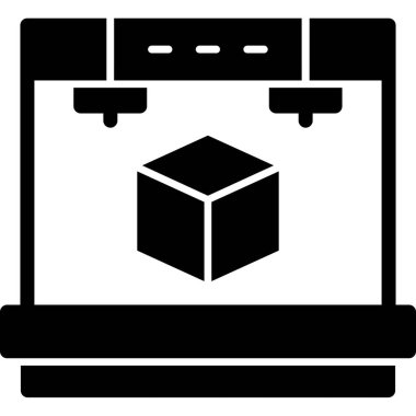 Taslak biçiminde kutu teslim lojistik simgesi