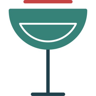 Kokteyl. Web simgesi basit illüstrasyon