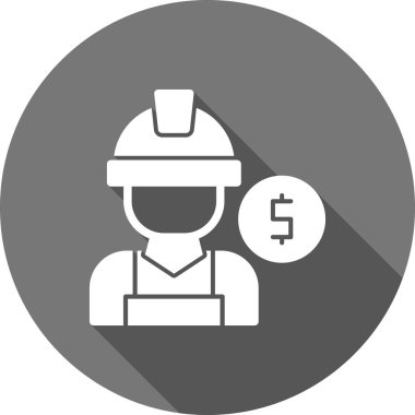 Mühendis. Web simgesi basit illüstrasyon