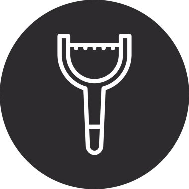 vektör illüstrasyonu, kürek, bahçe ve tarım simgesi