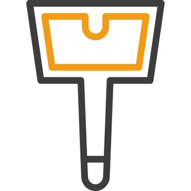 Kürek. Web simgesi basit illüstrasyon