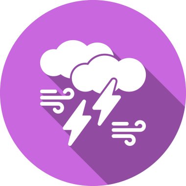 bulut yıldırımı vektör illüstrasyonu