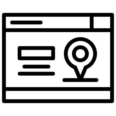 konum haritası simgesi, özet biçimi