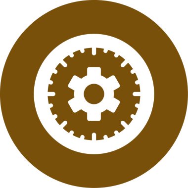 Dişli vektör simgesi çizimi