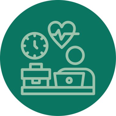 vektör kalp hızı simgesi