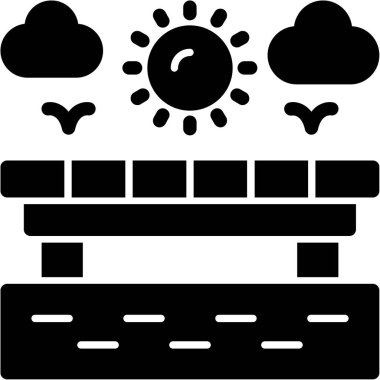 Hava durumu. Web simgesi basit illüstrasyon