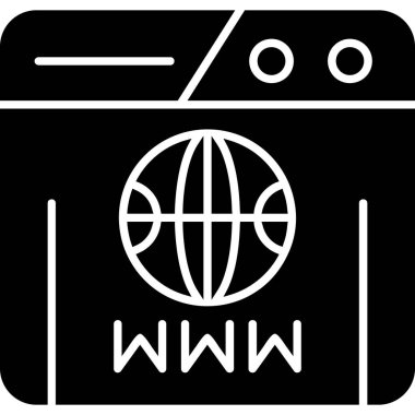 Web tarayıcı vektör simgesi