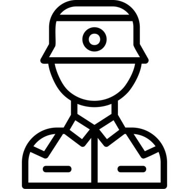 Asker asker simgesi ana hatlarıyla