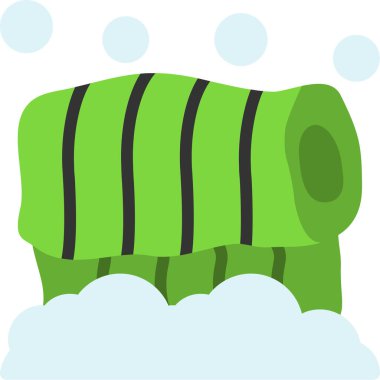 Büyük yeşil bir rulo.