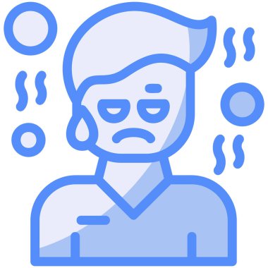 hastalıklı ikonu doldurulmuş çizgi biçiminde