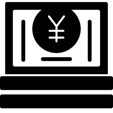 Bir dizüstü bilgisayarın vektör çizimi