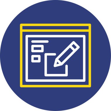 belge simgesi, vektör çizimi