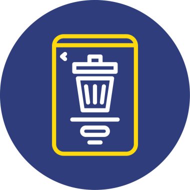 vektör çöp ağı simgesi