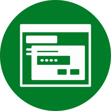 vektör lcd simgesi illüstrasyonu