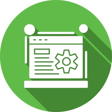 Web ayarı vektör simgesi