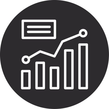İş ve finans simgesinin vektör illüstrasyonu