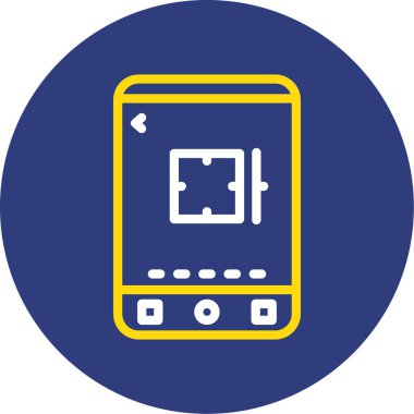 akıllı telefon simgesi vektör illüstrasyonu