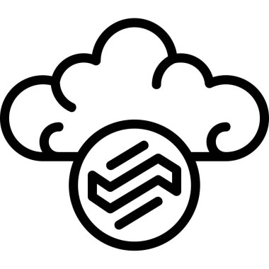 bulut hesaplama depolama simgesi, özet biçimi