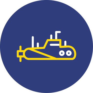 Denizaltı simge vektör çizim