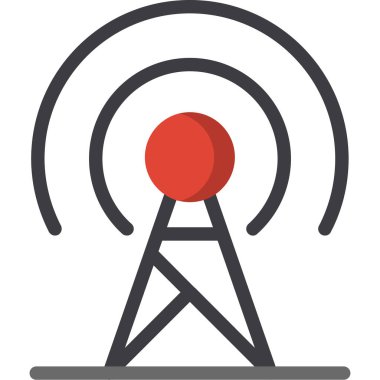 uydu simgesi vektör illüstrasyonu