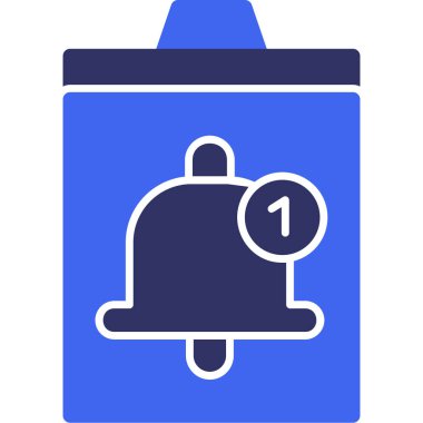 Zil. Web simgesi basit illüstrasyon