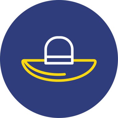 Şapka. Web simgesi basit illüstrasyon