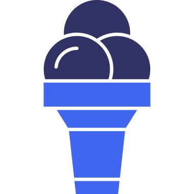 dondurma simgesi, vektör illüstrasyonu