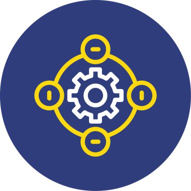 vektör kabartma renk simgesi ayarlanıyor