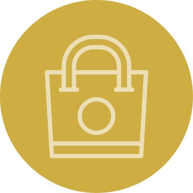 Kilit. Web simgesi basit illüstrasyon