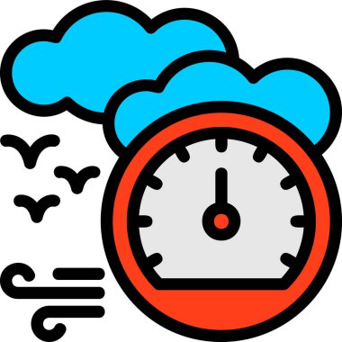 Saat simgesi vektör illüstrasyonu