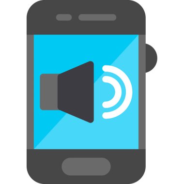 Hoparlör Düz Vektör Simgesi