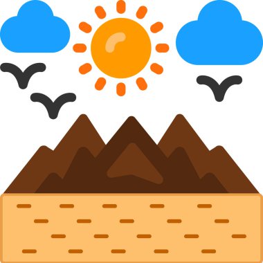 Hava durumu. Web simgesi basit illüstrasyon