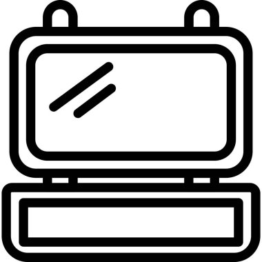 dizüstü bilgisayar elektronik simgesi ana hat biçiminde