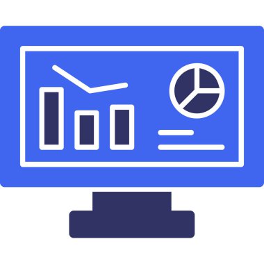 Bir bilgisayar simgesinin vektör illüstrasyonu