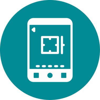 Mobil simgenin vektör illüstrasyonu