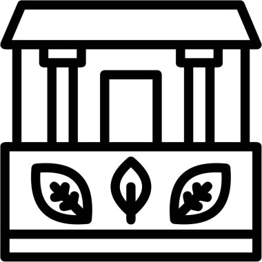 Bitki. Web simgesi basit illüstrasyon