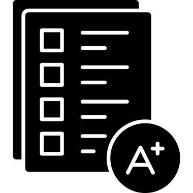 kontrol listesi simgesi vektör illüstrasyonu
