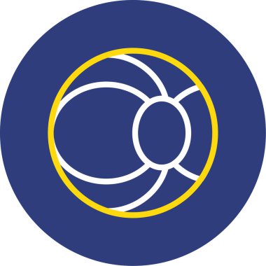 Dairesel bir simgenin vektör illüstrasyonu