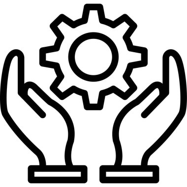 Dişliler. Web simgesi basit tasarım