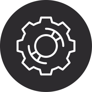 Projeniz için vektör ayarı simgesi