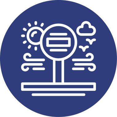 Bir ağaç simgesinin vektör illüstrasyonu