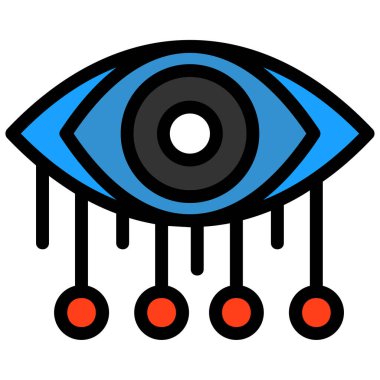 Göz. Web simgesi basit illüstrasyon