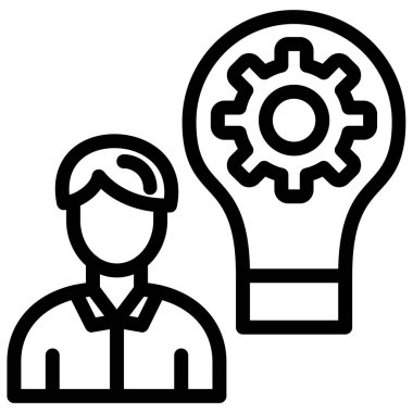 iş fikri kutsal kişilerin resmi, vektör çizim