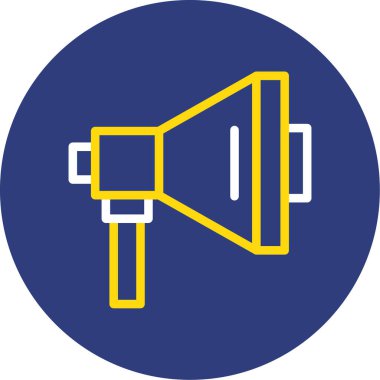 Hoparlör simgesinin vektör illüstrasyonu