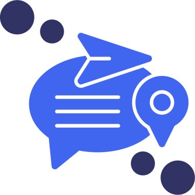 harita işaretleyici ağ simgesi basit vektör illüstrasyonu